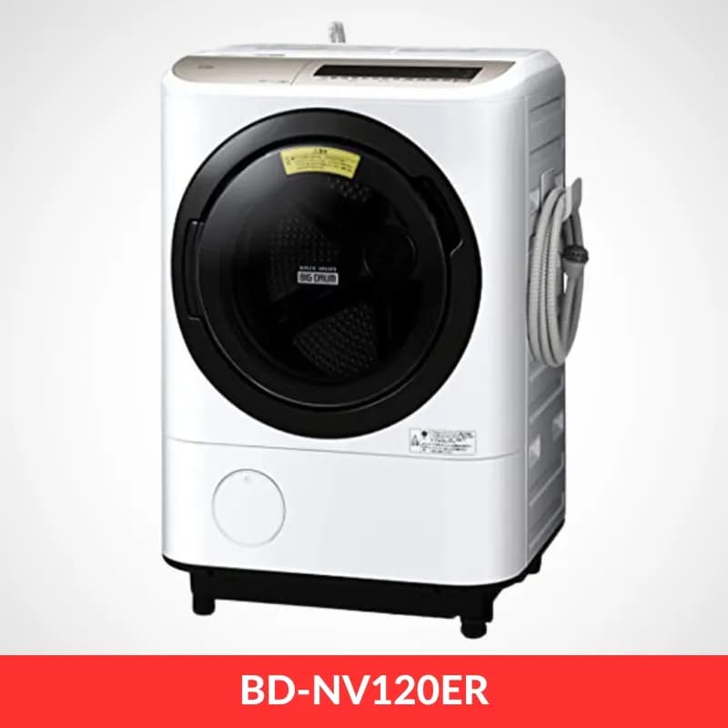 Máy giặt Hitachi BD NV120ER | Giặt 12 kg Sấy 6kg | Nội địa Nhật Bản